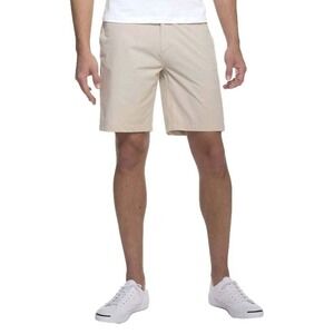 johnnie-O Prep-Formance Short SZ 36 Men Beige Stone Khaki Golf  Flat Front